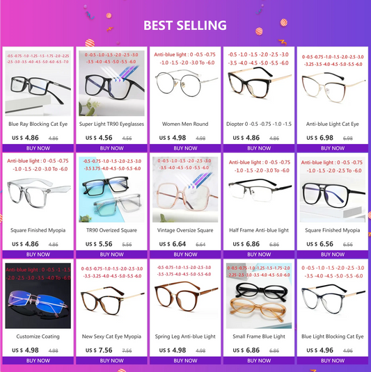 Lunettes Myopie Femme