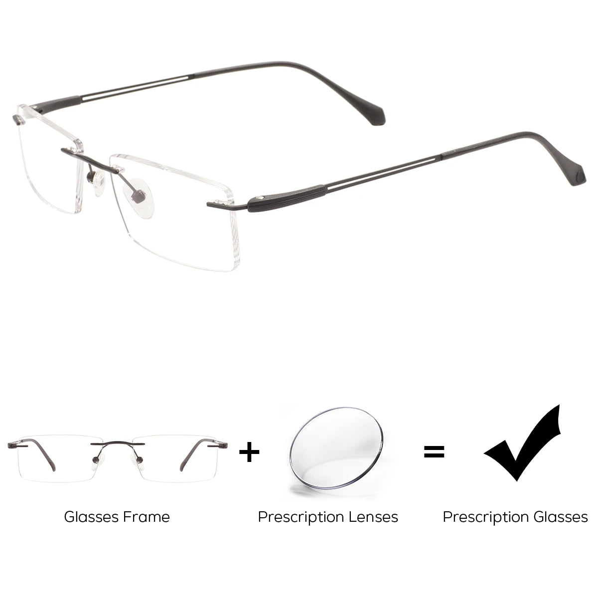 Lunettes Hommes Sans Monture
